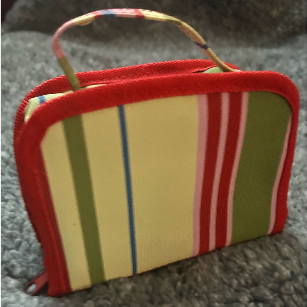 ⭐️ Free w/Purchase/Striped Cosmetic Bag w/Handle